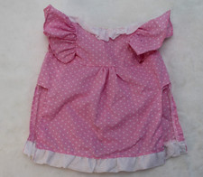 Vintage Tonka Toys Pound Puppies Outfit Party Dress Pink with Hearts Ruffle