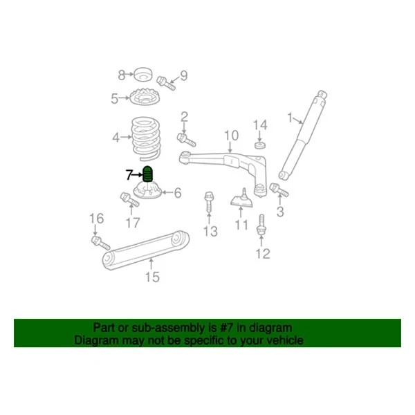 For Jeep Grand Cherokee 2000-2004 Mopar 52088352AB Rear Lower Control Arm Bumper Foto 4 de 4