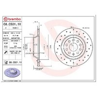 2X Bremsscheibe Hinten FüR Audi TT FV3 FV9 FVP FVR 2.0 14 Bis 26 Brembo Cyvb Neu