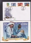 Ireland 1999 Christmas religious scenes + Greetings ex Phil First Day Cover FDC