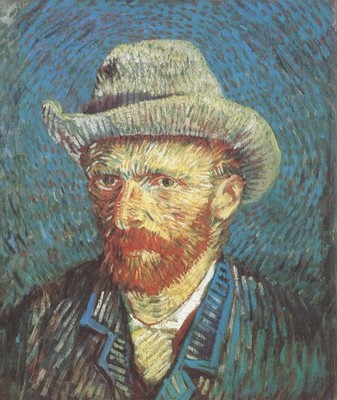 Vincent van Gogh 422 B Selbstporträts mit Hut Paris 1887 1888 Kunstdruck Poster