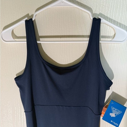Columbia Women’s PFG Freezer III Dress Navy UPF 50 Omni-Freeze Outdoor NWT Small - Foto 4 di 10