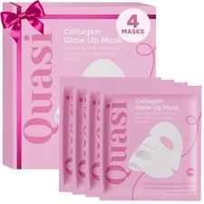 Quasi Bio-Collagen Face Mask 4-Pack - Niacinamide & Collagen Overnight Hydration