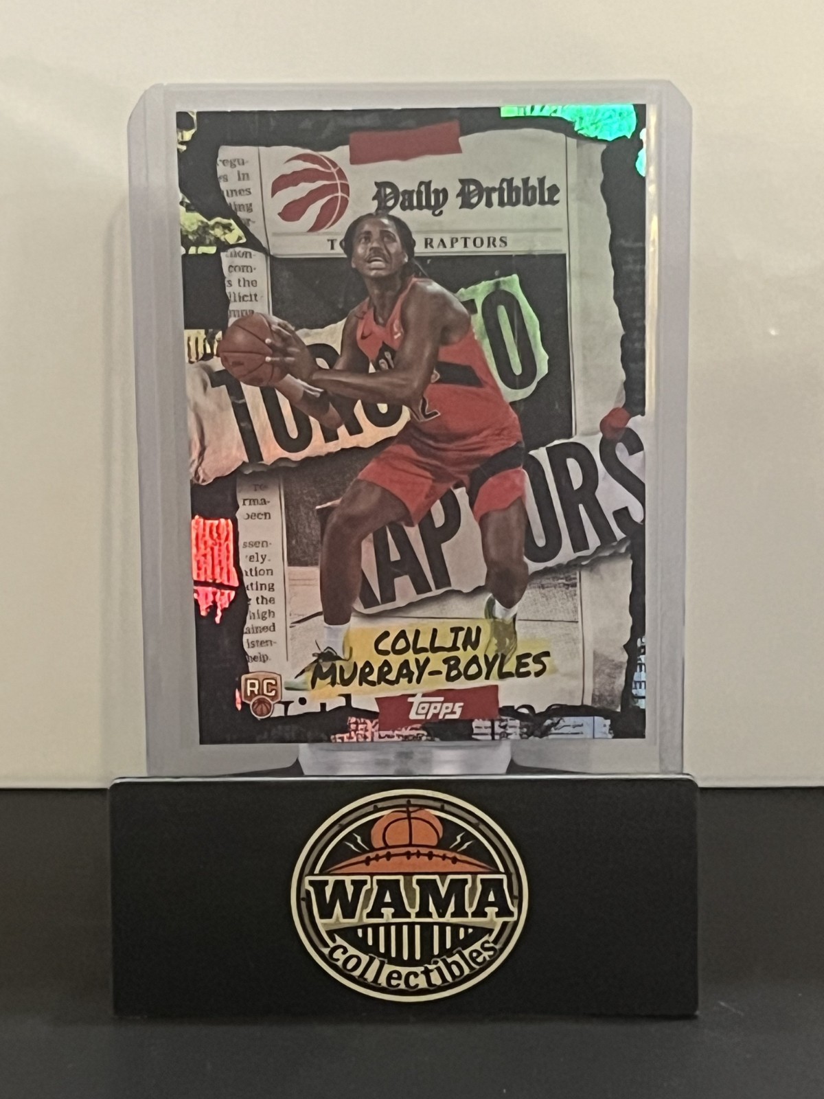 2025 Topps NBA Flagship Collin Murray-Boyles RC Daily Dribble Holo Raptors
