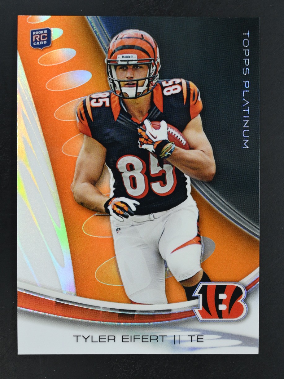 2013 Topps Platinum #137 Tyler Eifert Flame Refractor RC Cincinnati Bengals