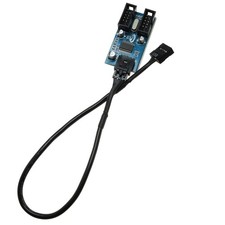 Motherboard USB 9Pin Header Female 1 to 2 Male Splitter Cable Connector Adapt...