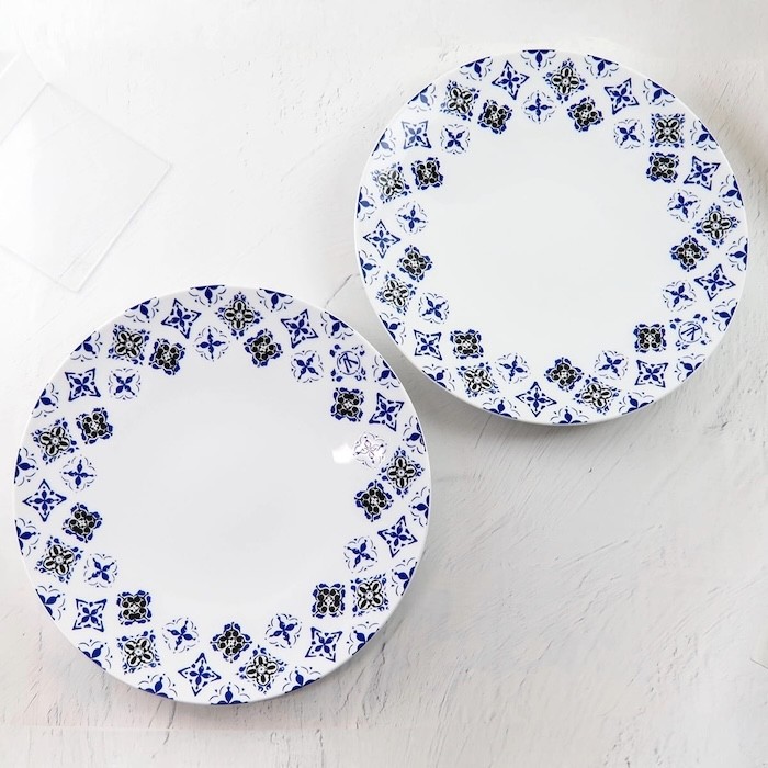 Louis Vuitton Dinner Plate LV By The Pool Monogram Tableware Dish