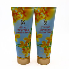 Victoria's Secret Vibrant Blooming Passionfruit Fragrance Lotion 8 oz 2 pack NEW