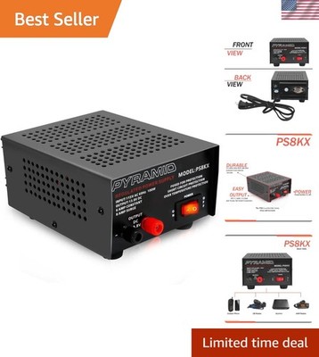 Universal Compact Bench Power Supply - 6 Amp Linear Regulated Home Lab Bencht...