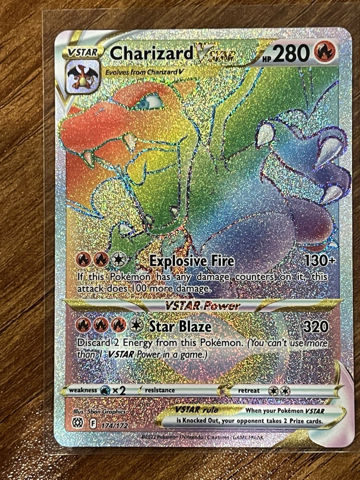 Pokemon Charizard VSTAR 174/172 Brilliant Stars English