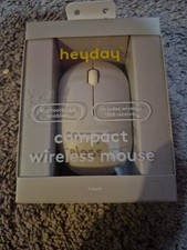 Heyday Compact Wireless Bluetooth 5.1 Enabled Mouse Warm Gray New Sealed Box