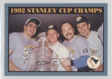 1992 Canadian Kevin Stevens Tom Barrasso Bryan Trottier Ron Francis #518 HOF y8y