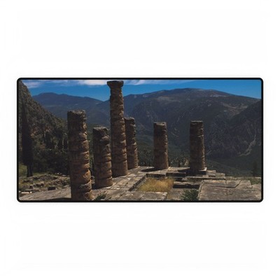 Desk Mats - Temple of Apollo Ruins at Delphi, Greece, Ancient Greek History
