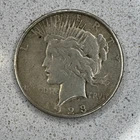 US Peace Dollar $1 Silver Coin 1923 S Circulated Business Strike 0.9 Fineness