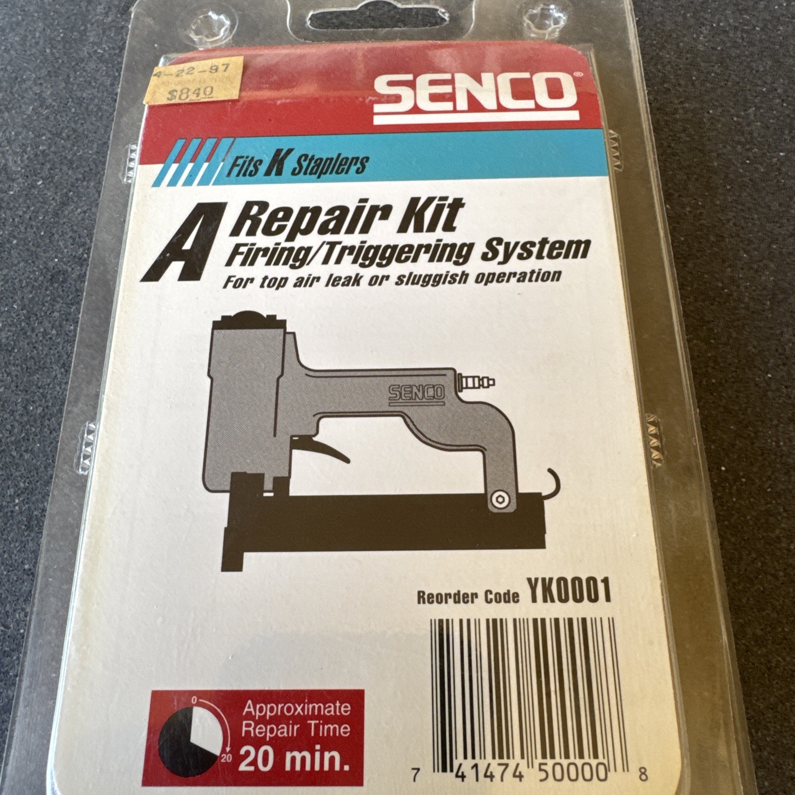 SENCO YK0001 O-Ring Kit - Fits SENCO K Staplers - OEM - New Old Stock