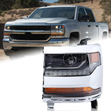 2016-2019 Silverado 1500 Driver Side Chrome Hidxenon Projector Headlightcompat