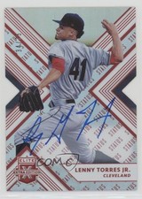 2018 Elite Extra Edition Status Red Die-Cut 34/75 Lenny Torres Jr #40 Auto nd3