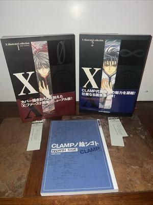 X Illustrated Collection 1 & 2 x Zero Infinity Clamp W/ Original Bookmarks +