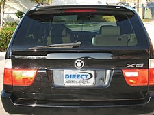 99-05 BMW E53 X5 rear Hatch Under glass Spoiler FRP Made in USA Blk Primer