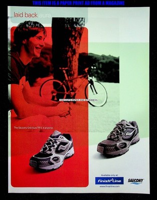 Saucony Grid Aura TR Shoes Finish Line 2003 Print Magazine Ad Poster ADVERT