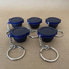 Tupperware Micro Urban Mill Miniature Keychain (Set of 5) Dark Blue #8294 New
