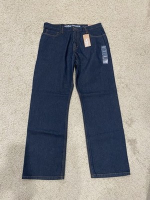 Eddie Bauer Men s Authentic Wash Relaxed Fit Jeans  Deep Blue NWT 38/32 S319 C50
