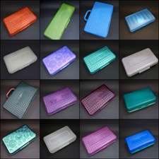 Vtg 90's Spacemaker Storage Pencil Supply Box Case- You Pick Color Size Pattern