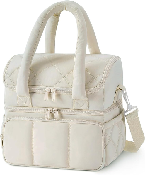 Nanxson Isolierte KüHltasche FüR Frauen MäNner, Doppelschicht Lunch Tasche Ausla-image