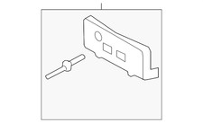 Genuine Ford License Bracket AH6Z-17A385-AA