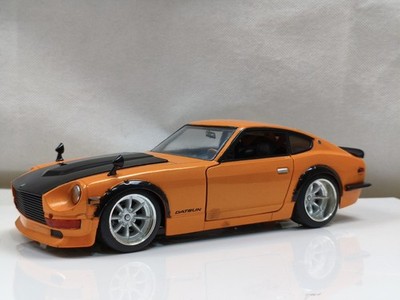 Jada 1/24 Datsun 240z Fairlady Classic Retro Jdm Sports Car Orange
