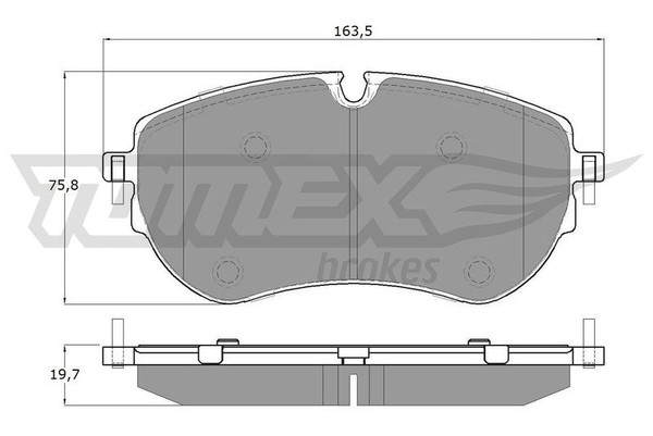 Tomex Brakes Bremsbelagsatz, Scheibenbremse TX 19-13 FüR VW-image