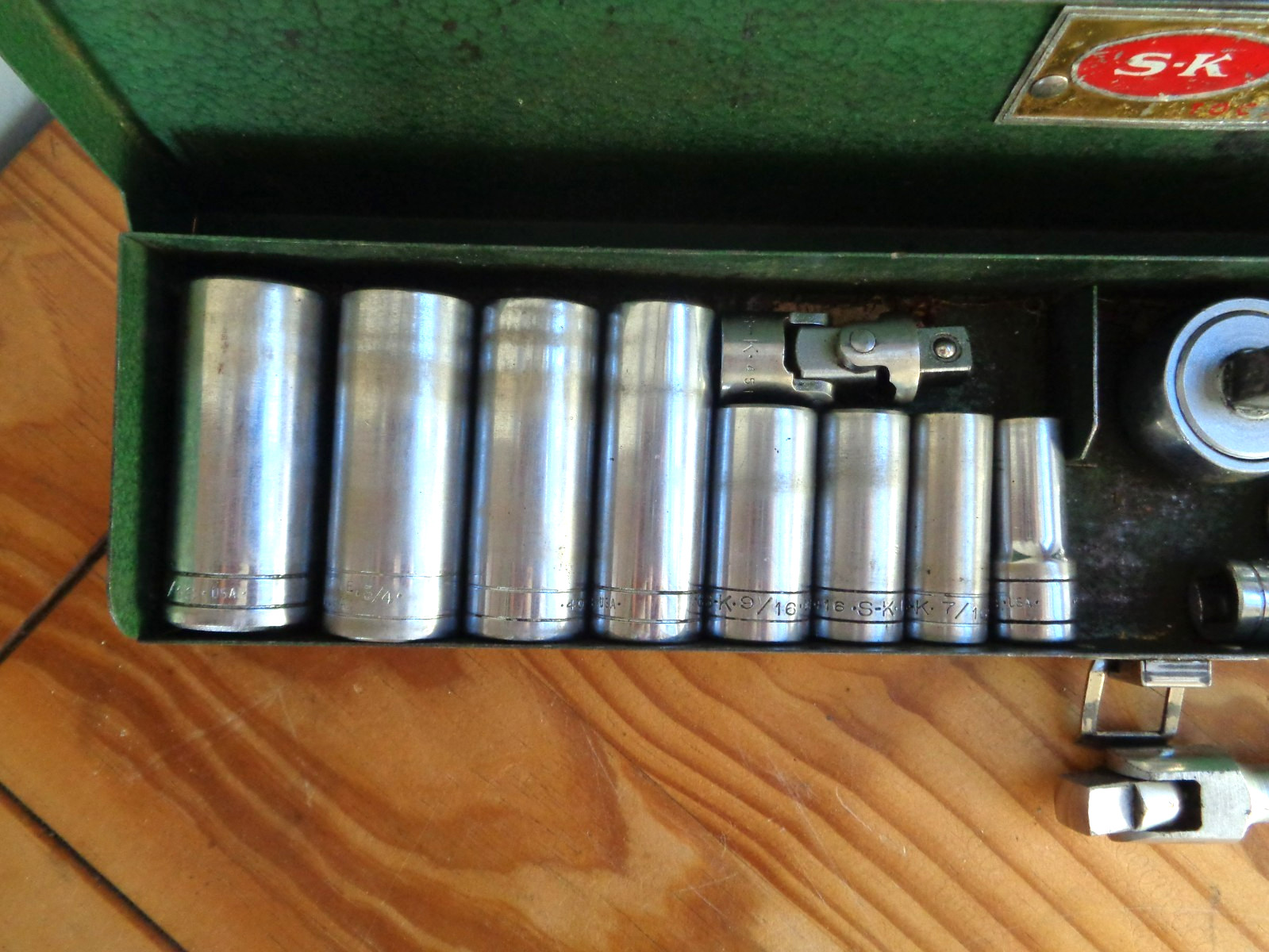 S-K Tools SK Wayne 3/8" Drive SAE Socket Set - 20 pieces + Metal Box
