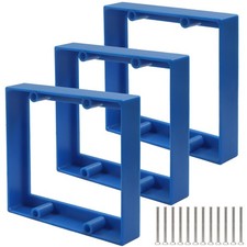 3 PCS 3/4 Inch Double Gang Electrical Box Extender Blue Receptacle Outlet