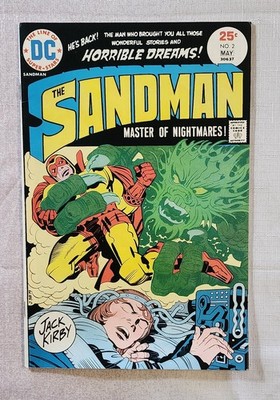 THE SANDMAN #2 (1975) DC Comics Bronze Age Jack Kirby Art   RAW, Ungraded