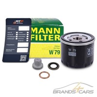 Mann-Filter ÖLFILTER+ÖLABLASS-SCHRAUBE FÜR Nissan Micra 3 K12 1.5 Dci BJ 07-10