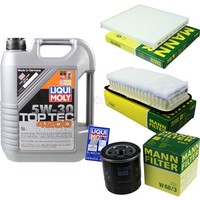 Mann Inspektionspaket 5L Liqui Moly Top Tec 5W-30 FüR Toyota Corolla Verso 1.8