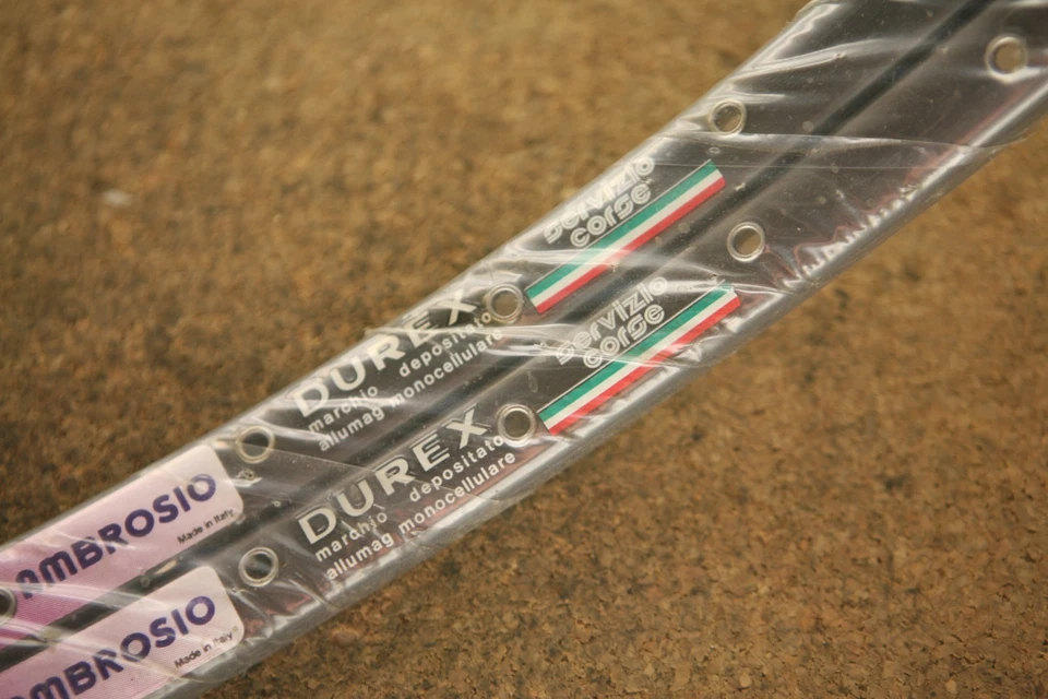 Vintage NOS NEW Ambrosio Nemesis Durex tubular rims rimset felgen 36 hole - Image 3 of 4