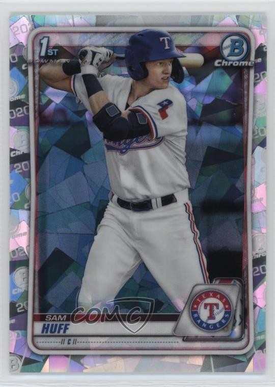 2020 Bowman Chrome Prospects Atomic Refractor Sam Huff #BCP-33 1f1