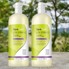 DevaCurl Ultra Defining Gel Strong Hold No-Crunch Styler 32 Oz, Pak of 2 Bottles