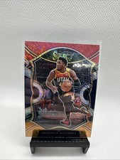 Donovan Mitchell 2020-21 Panini Select Tri Color Prizm Red Blue Orange #27 Jazz