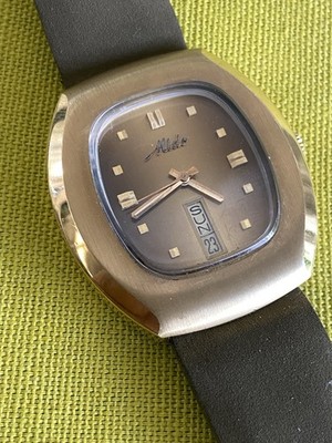 Vintage Mido Multi Star Automatic Day Date Mens Swiss Automatic 37.5mm