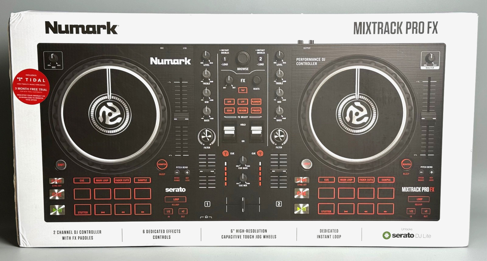 Numark Mixtrack Pro FX contrôleur DJ 2 voies avec palettes Serato DJ Lite