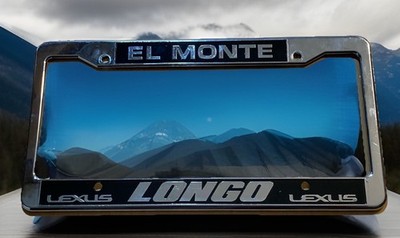 Longo Lexus License Plate Frame Tag Dealership El Monte California So-Cal