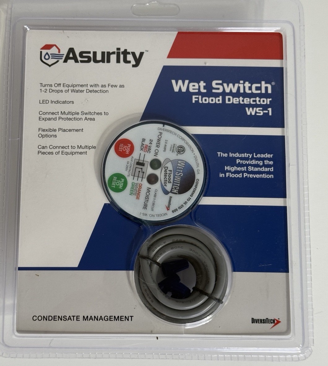 Diversitech Wet Switch Flood Detector WS-1
