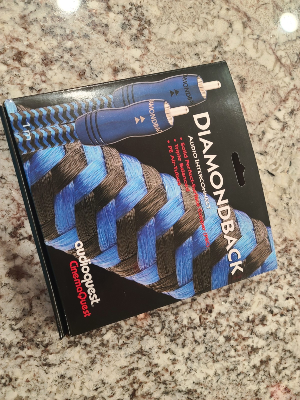 AudioQuest Diamondback RCA Audio Interconnect 1 Meter (( Pai