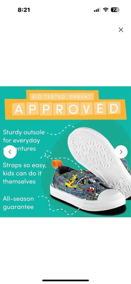 Boys Size 1 Rush Hour Sneakers - Image 3 of 4