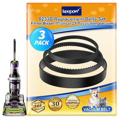 Replacement Belt Set Compatible with Bissell Proheat 2X Revolution Pet Pro Carp