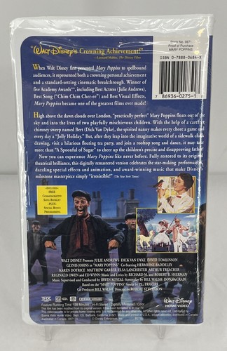 Mary Poppins (VHS, 1997, Limited Edition) Julie Andrews, Dick Van Dyke - Picture 2 of 2