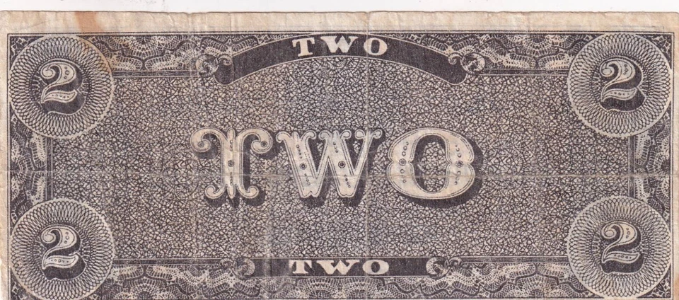 Confederate States Of America, 2 Dollars, 18xx, VF, Reprint - Image 2 of 2