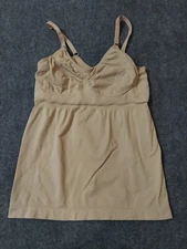 Kindred Bravely Nursing Bra Tank Top Women XL Beige Clips Pumping